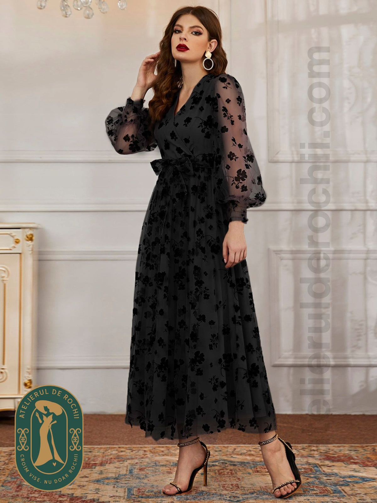 Rochie Janette neagra - model AR18