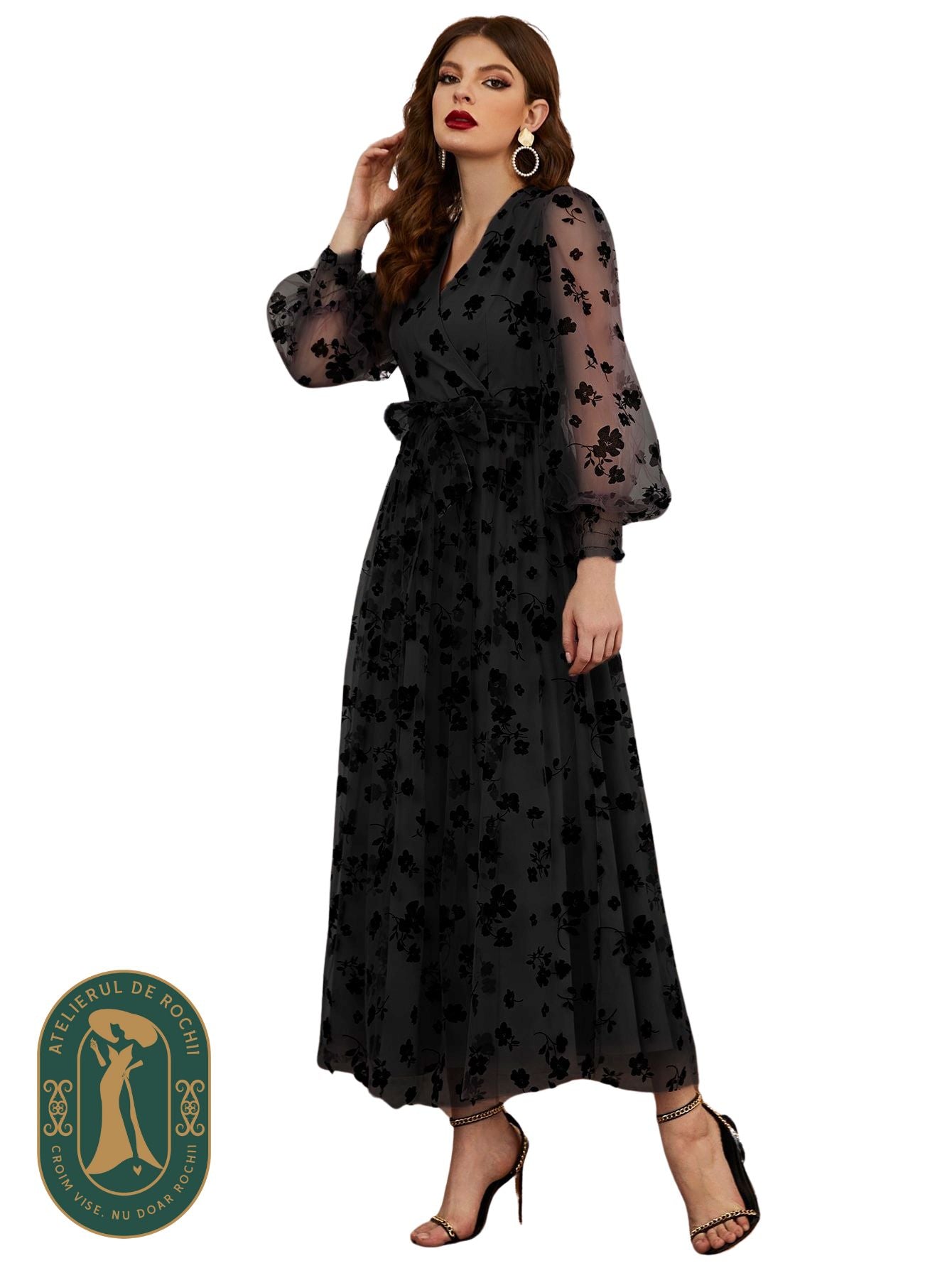 Rochie Janette neagra - model AR18