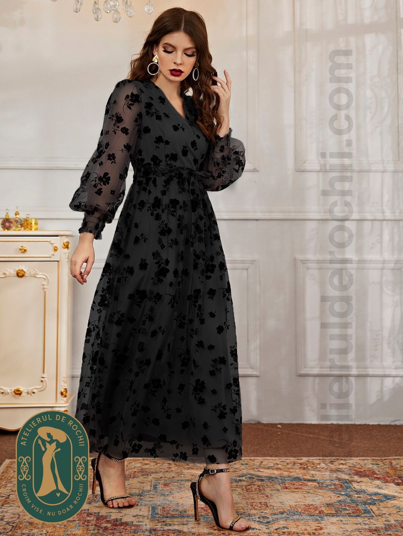 Rochie Janette neagra - model AR18