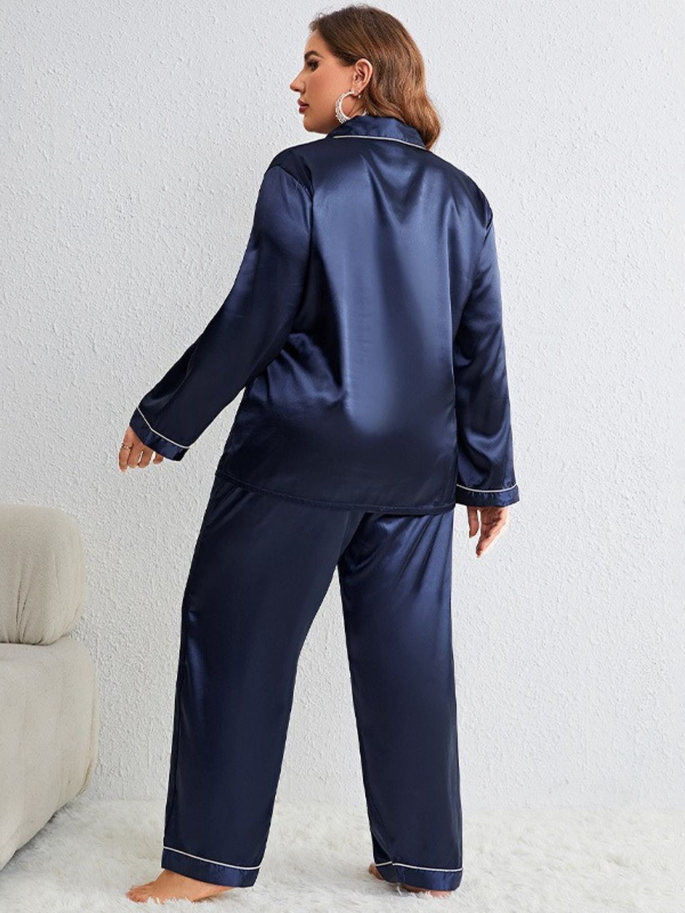 Pijama Deanna - model cu nasturi