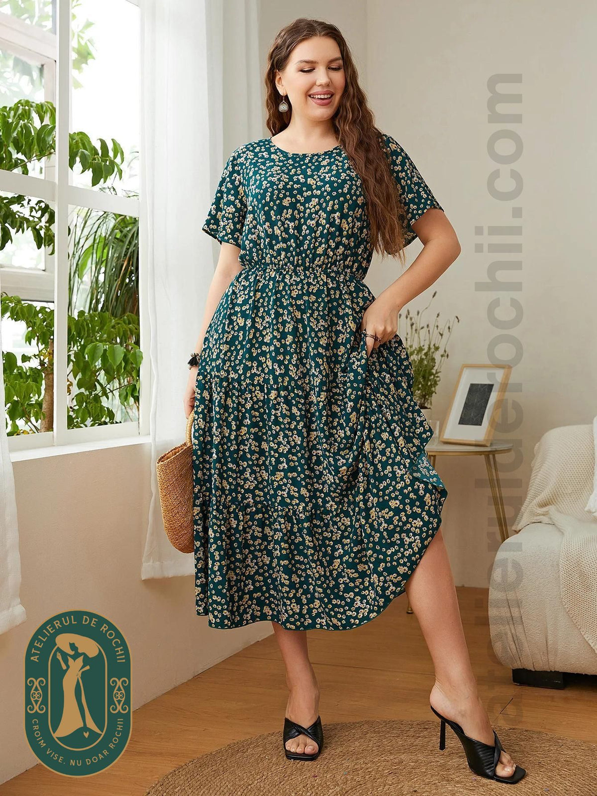 Rochie Jessica verde - model AR3