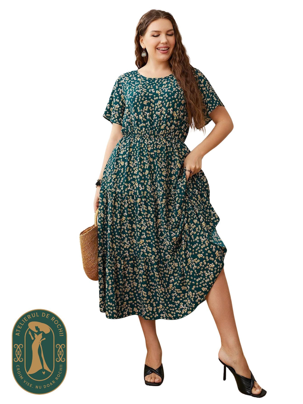 Rochie Jessica verde - model AR3