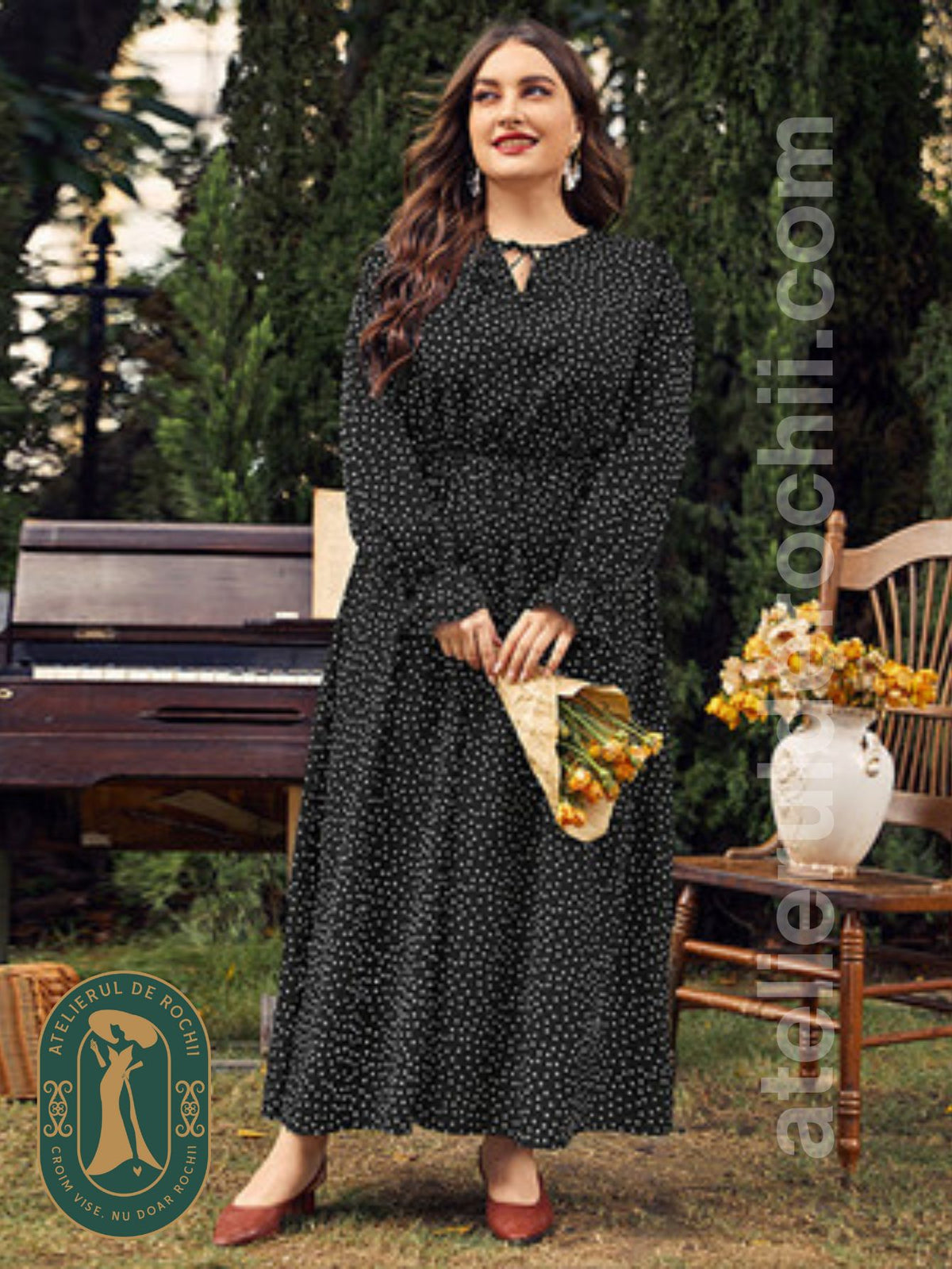 Rochie Valerie neagra - model AR28